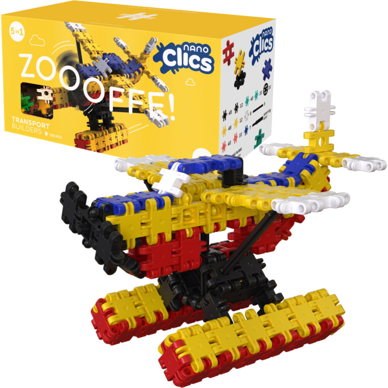 KLOCKI NANO CLICS 250 ELEM. TRANSPORT
