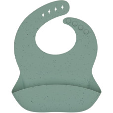 Bib Platinum Silicone Sage