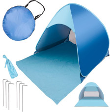 Pašnolokāmā dārza pludmales telts zila