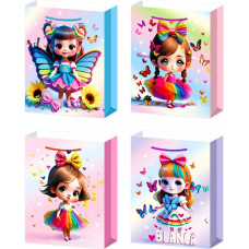 TORBA NA PREZENTY BROKATOWA LALKI S