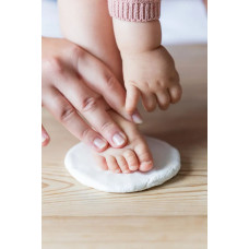 Tiny Love Double Frame komplekts mazuļa pēdiņu/rociņu nospieduma izveidošanai, balts - 3333166061