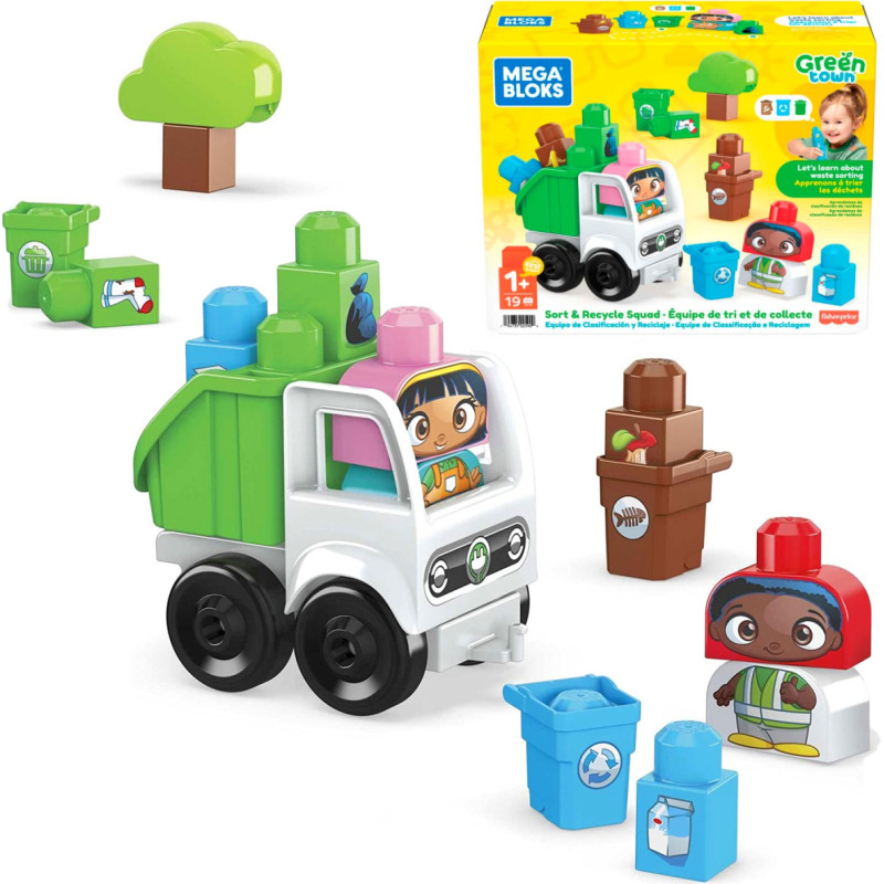 KLOCKI MEGABLOKS EKOŚMIECIARKA