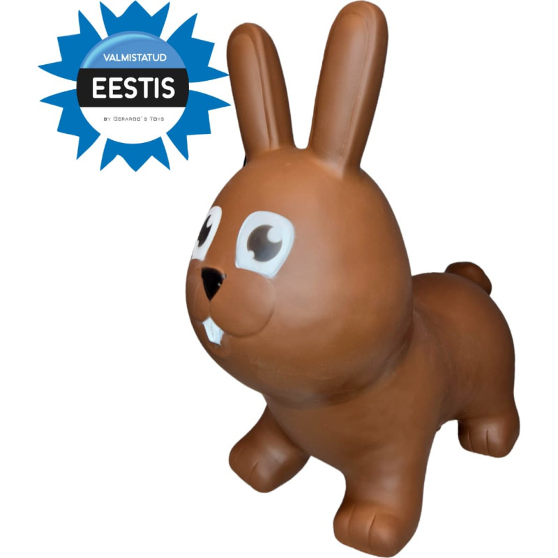 Gerardo's Toys Jumpy lēkājošais rotaļu dzīvnieks – trusis, brūns