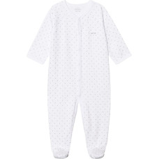 Livly Clothing Rāpulis Livly Saturday Simplicity Footie, white/silver dots