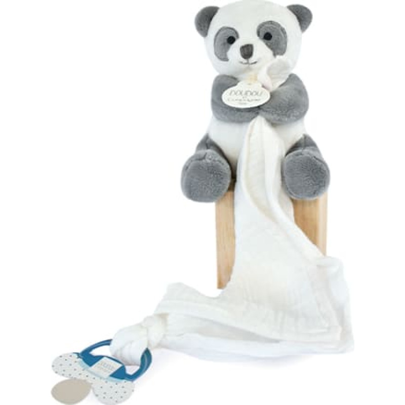 Doudou Et Compagnie Rotalļieta Panda ar klipsi maneklim DouDou