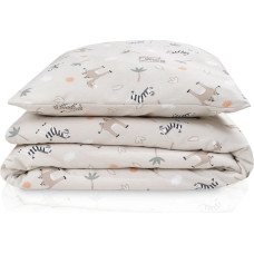 Julius Zollner Gultas veļas komplekts JERSEY Savanne Beige, 80x80 + 35x40 cm