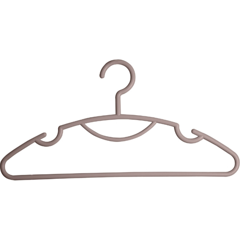 Ordinett Drēbju pakaramie 10 gab. plastmasas Daphne 42x0,8x21cm pelēkbrūni