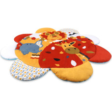 Milly Mally 6145 TinyMini JL639-2B attīstošais paklājiņš 2-in-1 "Safari zieds"