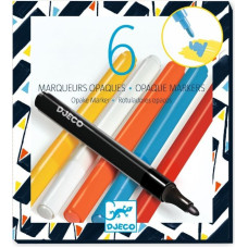 Djeco Necaurspīdīgie marķieri - Ielu māksla (6 gab.)