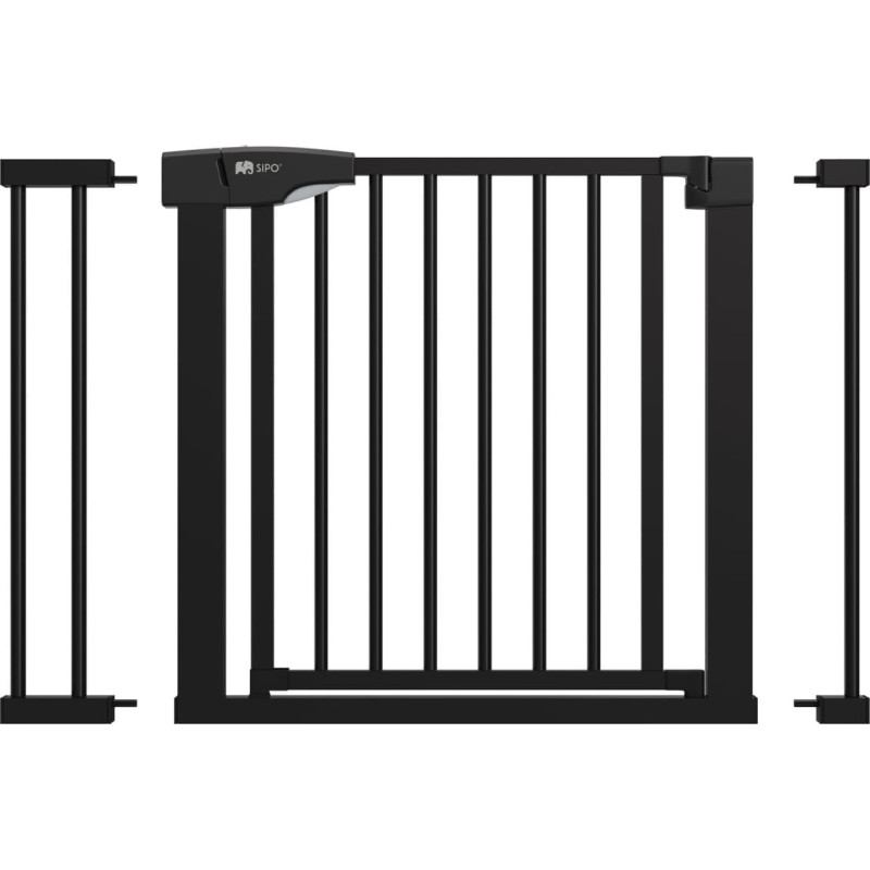 SIPO safety gates for stairs black SBS-SG02