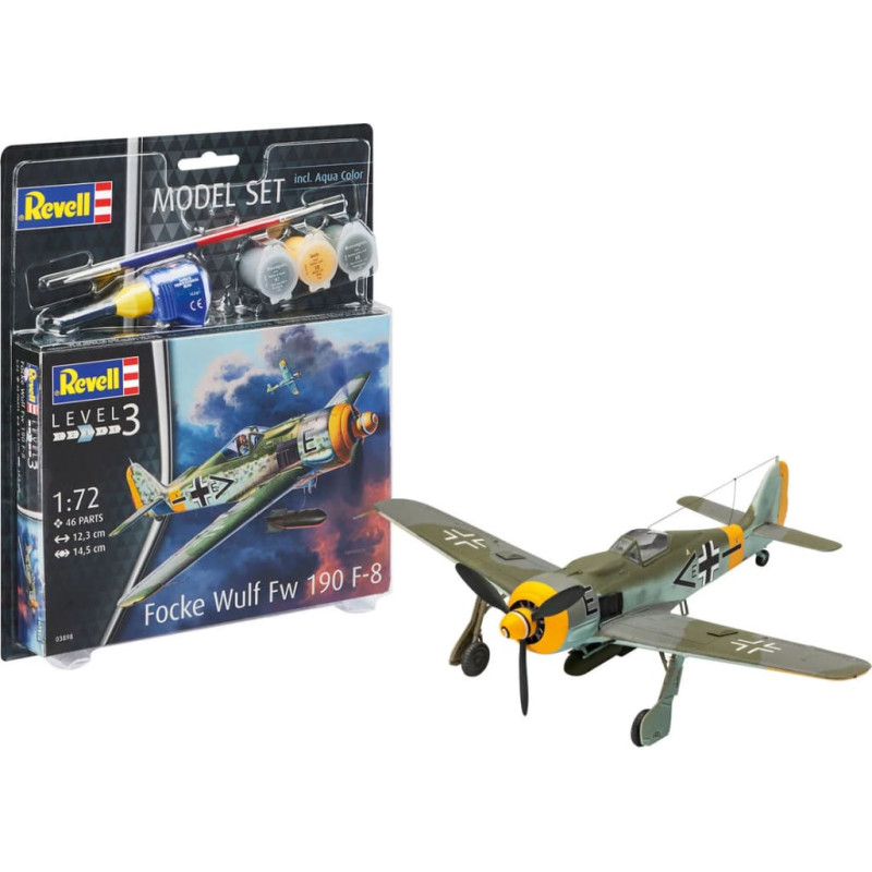 Revell Modeļu komplekts: saliec un krāso Focke Wulf Fw190 F