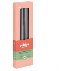 Bolsius Galda sveces 4gab.kastē 245/24mm pelēkas