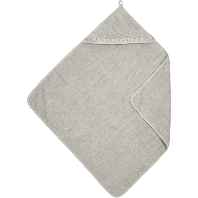 Meyco Baby dvielis ar kapuci terry Ruffle Greige 80x80cm