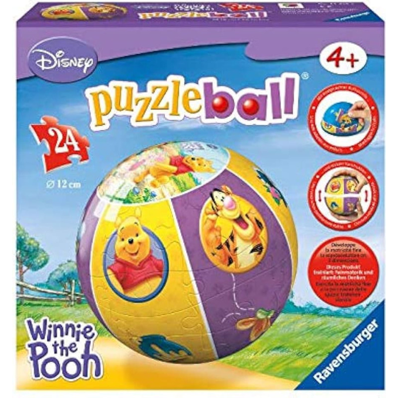 Ravensburger Apaļā 3D puzle, 24 gab., Disney Vinnijs Pūks