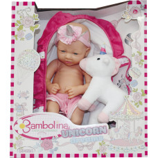 Bambolina lelle - mazulis ar plīša vienradzi Unicorn Dreams, 36cm, BD1263