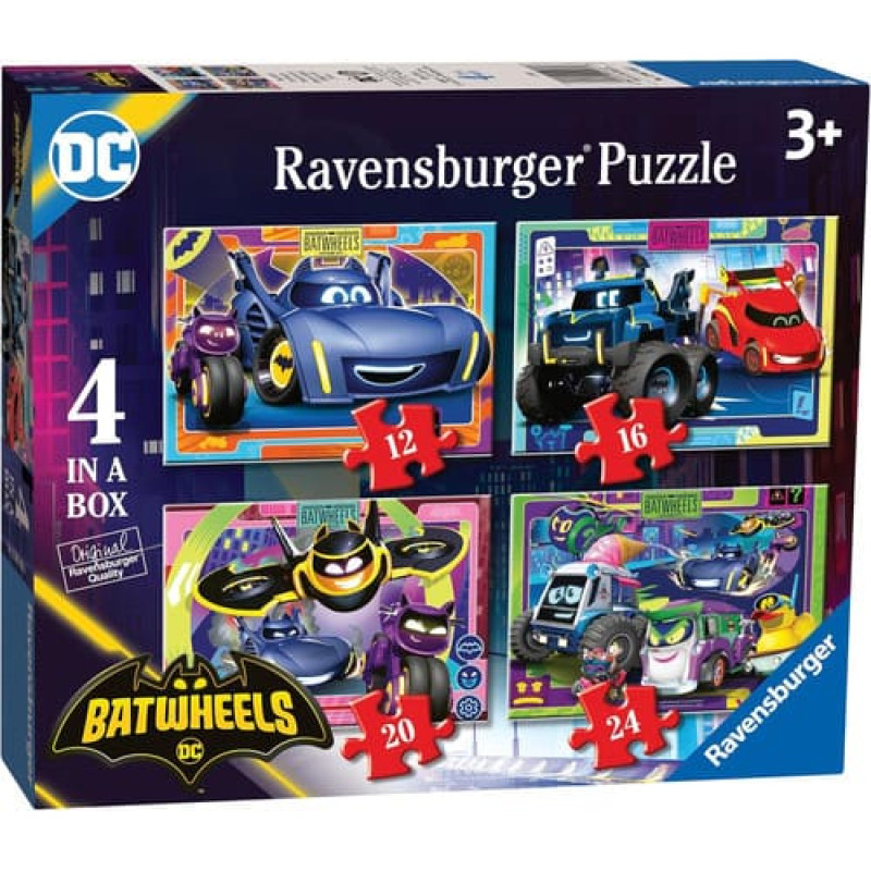 Ravensburger Puzle 4in1 Batwheels