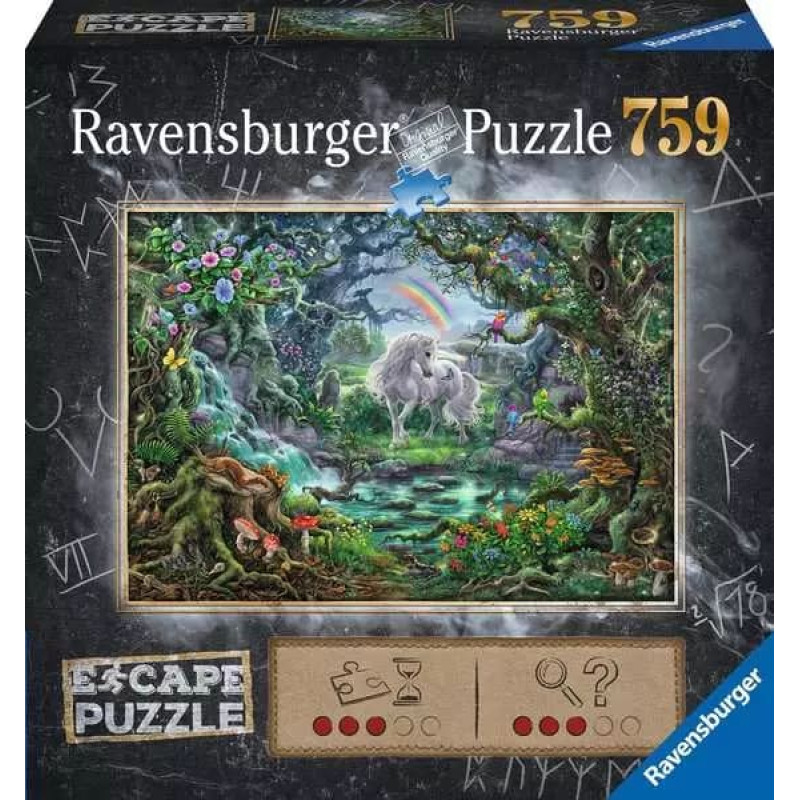 Ravensburger Puzle Escape, 759 detaļas: Vienradzis (12+)
