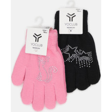 Yo Baby Cimdiņi 5P STRIPES RED-0216 girl