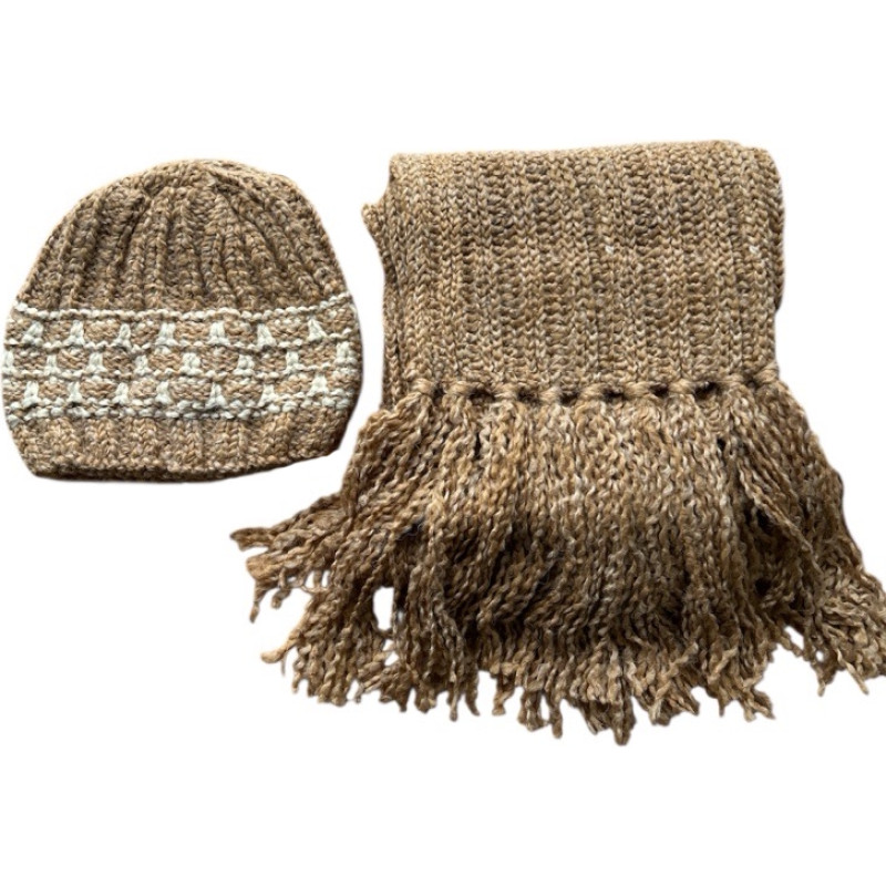 Pro-Han Vilnas cepure ar &scaron;alli CZ-2720 dark beige (55-60 cm) izpārdo&scaron;ana