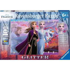 Ravensburger Puzle 100 gab. Disney Ledus sirds 2 ar spīdumiem
