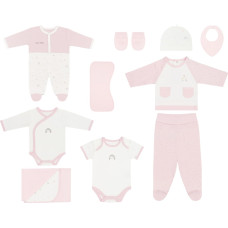 Newborn romper set 10pcs Bear with me Pink