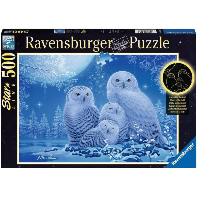 Ravensburger Puzle 500 St Baltās pūces