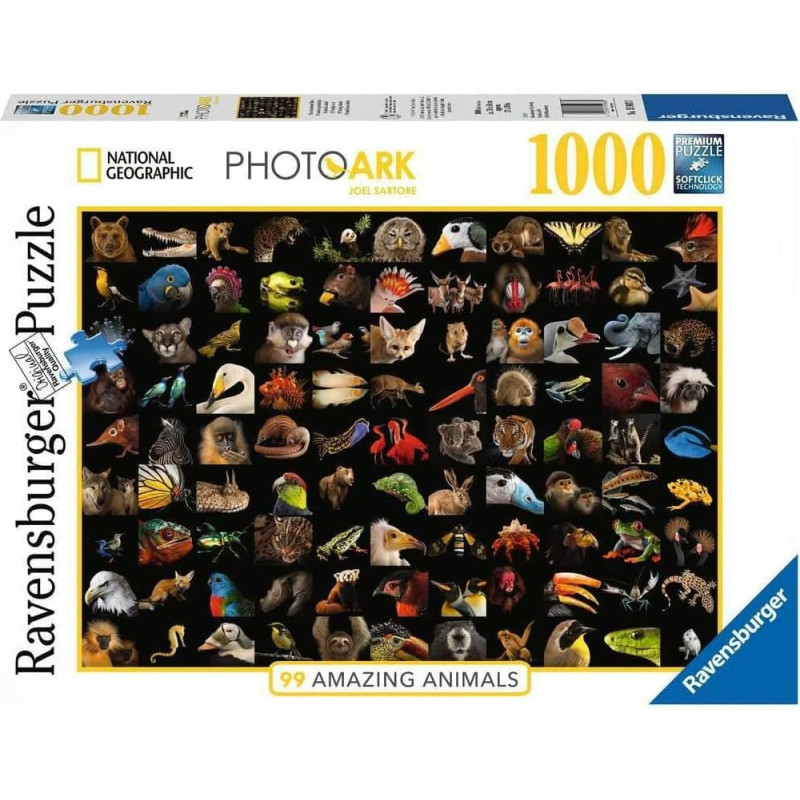 Ravensburger Puzle 1000 Apburo&scaron;i dzīvnieki