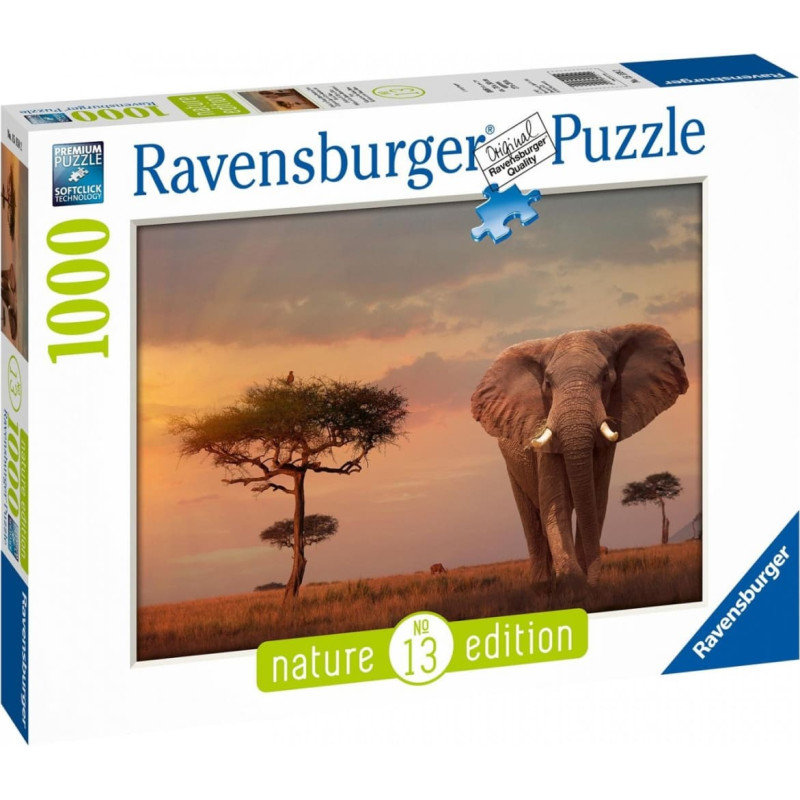 Ravensburger Puzle 1000 Masai Maras zilonis