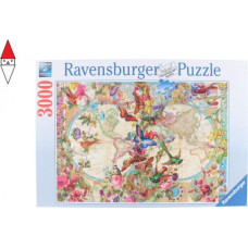 Ravensburger Puzzle 3000 Flora & Fauna World Map