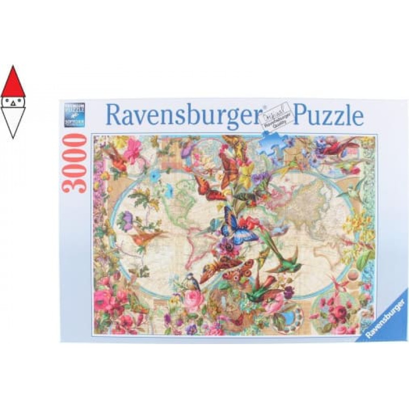 Ravensburger Puzzle 3000 Flora & Fauna World Map