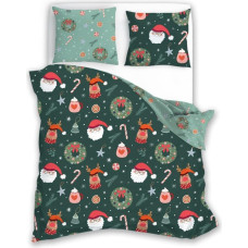 POŚCIEL KPL.220X200+2x70X80 HOLLY JOLLY 006 MIKROFIBRA SATYNOWA