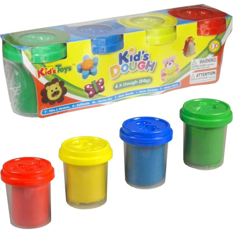 MASA PLASTYCZNA 4 KOLORY x 56g