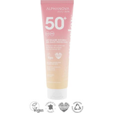 Alphanova Sun DAILY SPF50 ūdensnoturīgs saules aizsargkrēms ar aveņu sēklu un jojobas eļļu, Mono&iuml; aromāts, 150 ml