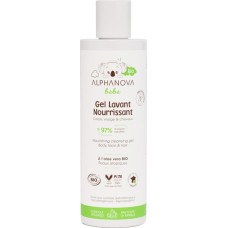Alphanova BEBE mitrino&scaron;s, bez smaržvielām ķermeņa mazgā&scaron;anas gēls sausai un atopiskai ādai, 200 ml