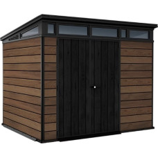 Keter Dārza šķūnis Deco Pent 9x7 valrieksts