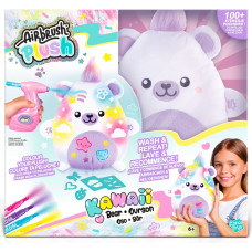 Airbrush PLUSH Plī&scaron;a DIY komplekts Kawaii Bear ar aerogrāfu, 25 cm