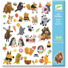 Djeco 160 uzlīmes &ndash; Pūkainie draugi