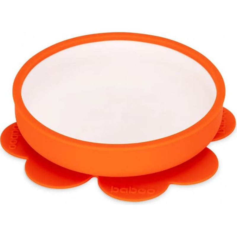 Baboo Silikona bļodiņa ar stipru piesūcekni Orange