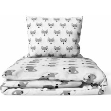 Ankras 2pcs bedding set 35/100 40/60 grey fox