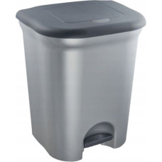 Keeeper Pedāļspainis atkritumu &scaron;ķiro&scaron;anai 2x11L Torge 37,5x29,5x46 cm gai&scaron;a sudraba krāsā