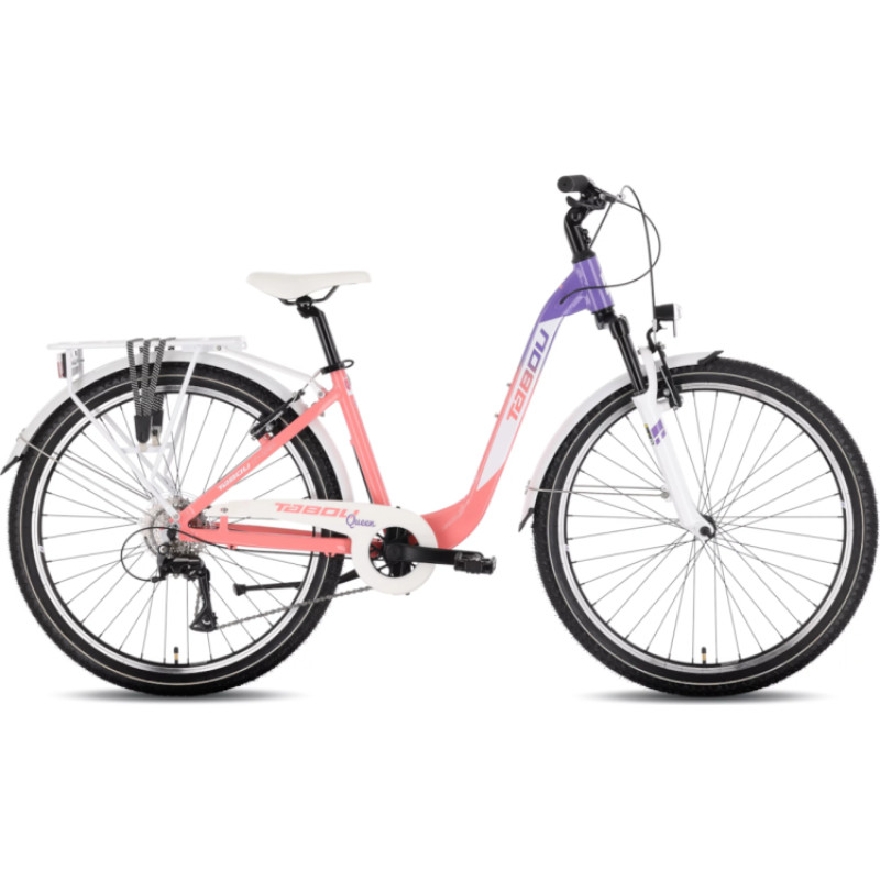 Tabou Bērnu velosipēds TABOU Queen 26, rozā-balts