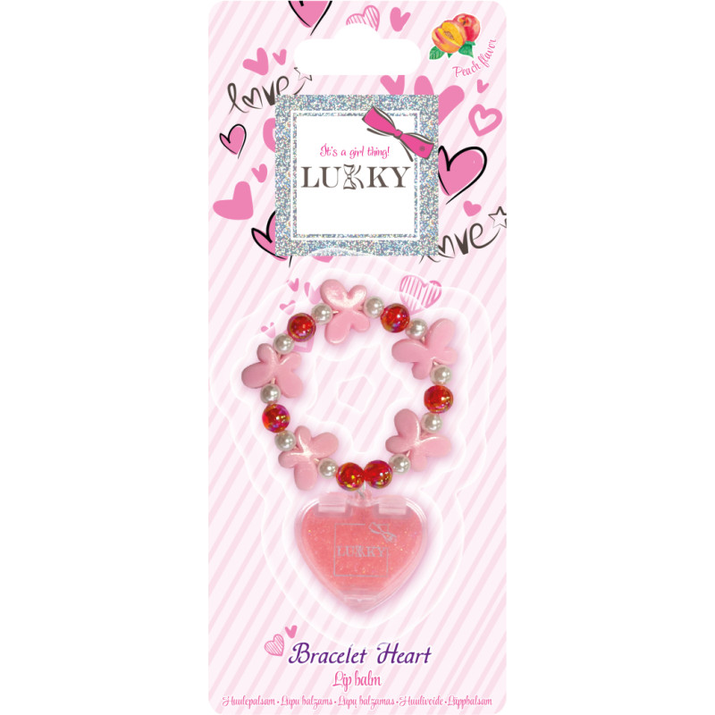 Lukky Lūpu balzams ar aksesuāru "Bracelet Heart"