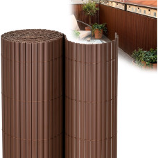 Springos PVC pārklājuma maskē&scaron;anas paklājiņ&scaron; 500x160 cm balkonam, terasei, žogam, brūns