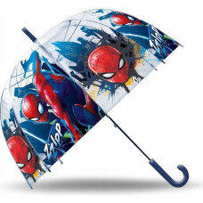 Kids Euroswan - Akcesoria Licencyjne TRANSPARENT BELL UMBRELLA 46CM SPIDERMAN