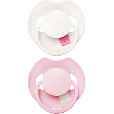Lovi Prime silikona dinamiskais knupītis, Rose/Rose Cream, 0&ndash;6m., 2 gab., 34/454