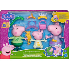 Peppa Pig Rotaļu komplekts Pepa un draugi: masku balle, 3 figūriņas, 15 cm