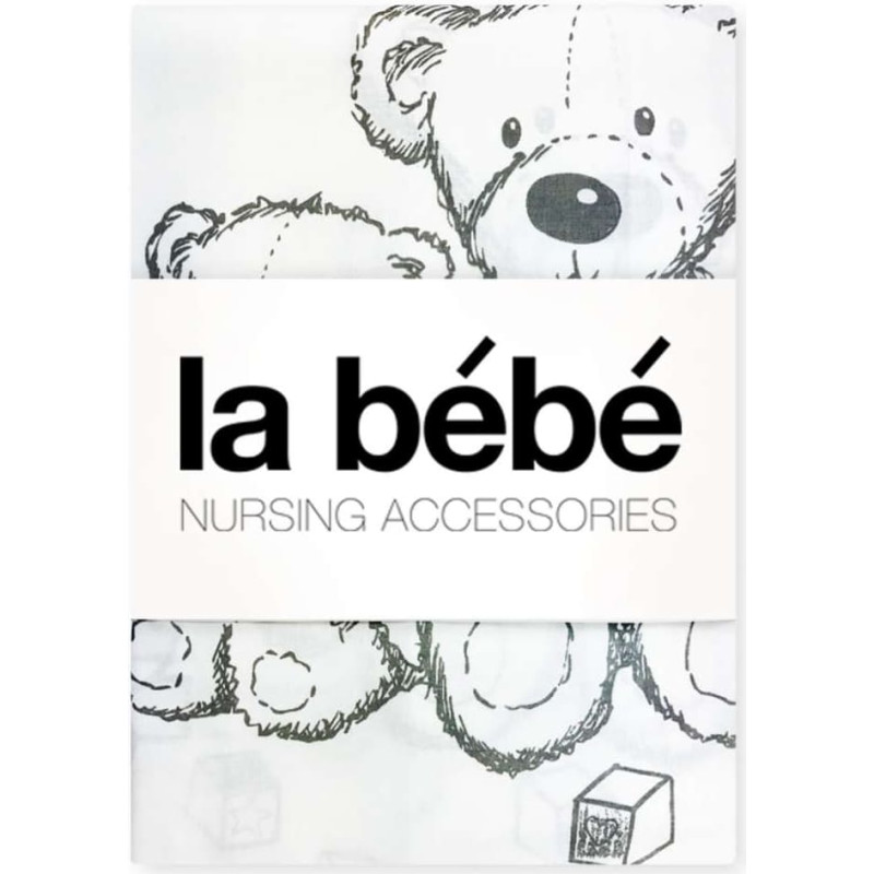 La Bebe Cotton White Bears Art.44657 Gultas veļas komplekts 3-daļīgs 105x150 cm