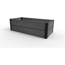 Keter Apmalīte taisnstūra puķu dobei Maple Trough 106x52x32cm pelēka