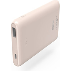 Hama 00201664 Power bank 5000mAh 5W Light Rose