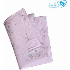 Baby In World BABY 01626 Kołdra i poduszka 65x75 25x30 Gąski R&oacute;żowe